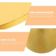 thumbnail image 3 of OULII 3Pcs Party Cake Board Round Cake Holder Golden Corrugated Paper Cake Transfer for Bakers, 3 of 8