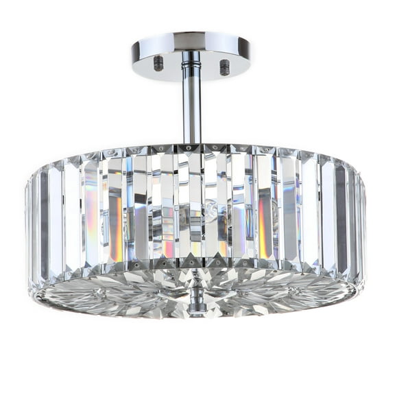 Safavieh Ariel Glam 3 Light Chrome 13.5-Inch Dia. Ceiling Light