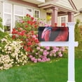 thumbnail image 7 of Bingfone Closeup Red Flamingo Portrait Magnetic Mailbox Cover Standard Size for Garden Yard Outdoor Decorations-25.5x21 in, 7 of 7