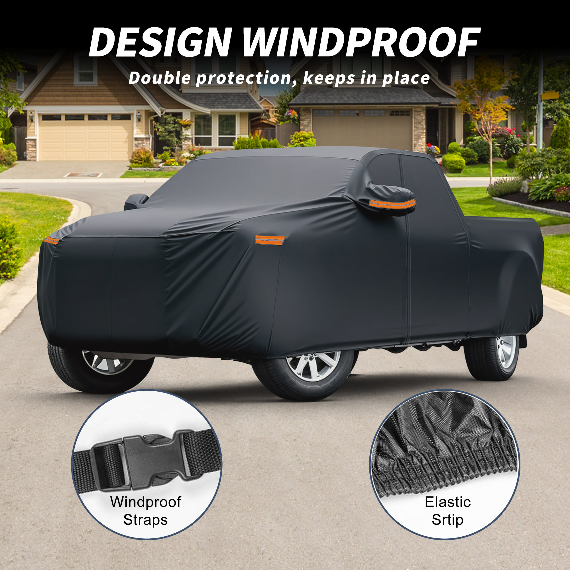 Unique Bargains 210D-PU Car Cover for Ford for Ranger