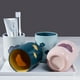 thumbnail image 4 of Vasos, vasos de baño irrompibles, vasos con patrón de diente de nube bonito, taza con cepillo TUNC Sencillez, 4 of 5
