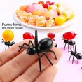 thumbnail image 3 of Tenedores de postre reutilizables para hormigas (paquete de 24) - Horquillas para aperitivos de animales, palillos de dientes para bocadillos, 3 of 5