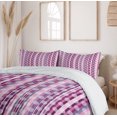 thumbnail image 5 of Ambesonne Pink Duvet Cover Sets, Abstract Rounds Line, 2-King, Cadet Blue Dried Rose, 5 of 6