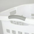 thumbnail image 6 of Sterilite Ultra™ Easy Carry Plastic Laundry Hamper w/ Sturdy Rim and Handles, White, 6 of 8
