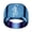 Blue, variant on Men's Stainless Steel Creative Punk Tiger Square Ring Black Size 14