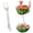 D1_Silver 8.46", variant on WUXIAB Watermelon Cube Cutter,9.45" Stainless Steel Watermelon Slicer & Fork,One Second Fruit Slicer,Fruit Slicer Cutter Handheld,Mango Grape Cutter Tool,Portable Slicer Kitchen Gadget,No Mess