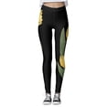 thumbnail image 2 of BOOMILK Easter Leggings for Women Cute Bunny Rabbit Print High Waisted Stretch Yoga Pants Workout Tummy Control Legging, 2 of 8