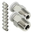 thumbnail image 3 of Miangastore 10Pcs Printer Nozzle Assembly 3D Printer Connector Metal Golden 0.79x0.39x0.20Inches, 3 of 8