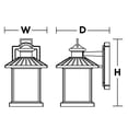 thumbnail image 4 of LNNW0914MBBK AFX Lennon - 1 Light Outdoor Wall Mount, 4 of 5