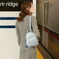 thumbnail image 2 of Fashion Mini Backpack Women Small Daypack Girls PU Leather Backpack Travel Purse for Date Daily Use, 2 of 5