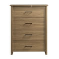 thumbnail image 3 of Mainstays Hillside 4-Drawer Dresser, Warm Walnut Finish, 3 of 10