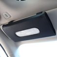 thumbnail image 6 of Car Sun Visor Tissue Box Holder – PU Leather Car Organizer for Tissues & Masks, Non-Slip Visor Mount, Easy Install, Black, 6 of 10