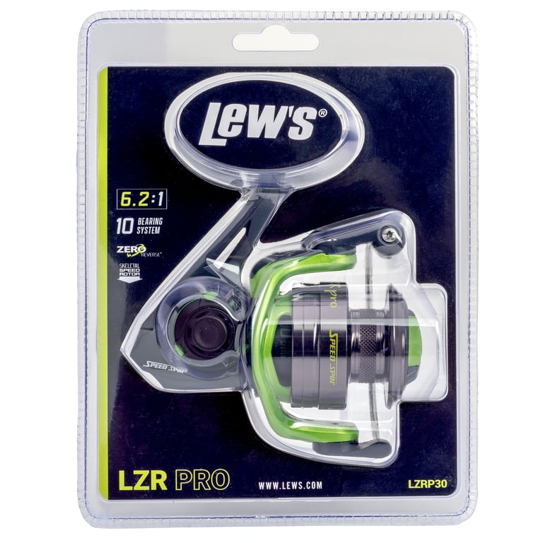 Lew's LZR Pro 30 Spinning Fishing Reel, 9+1 Bearings, 6.2:1 Gear