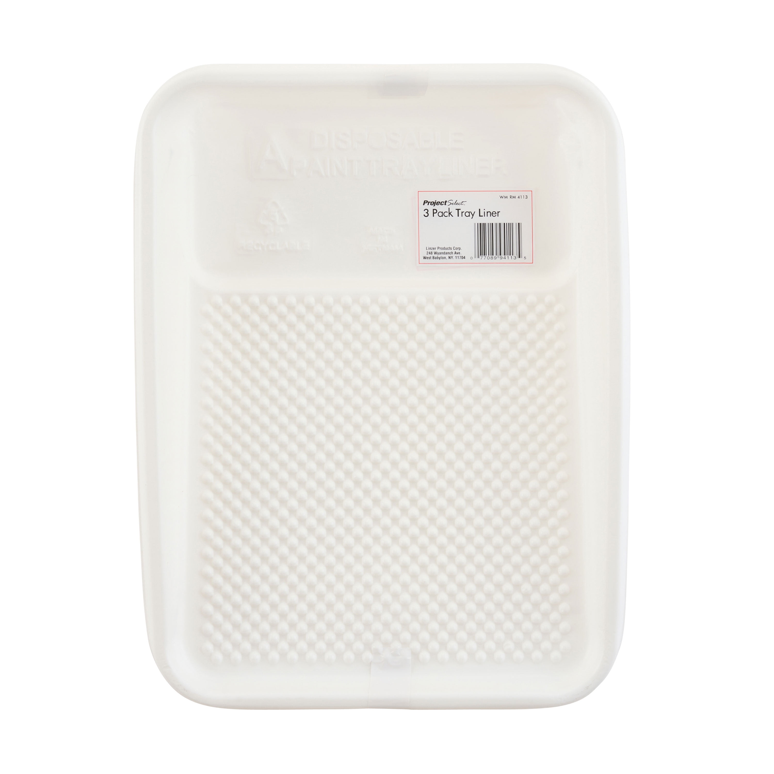 Plastic Paint Tray Liner 3 Pack by Linzer; 9” Disposable Liner