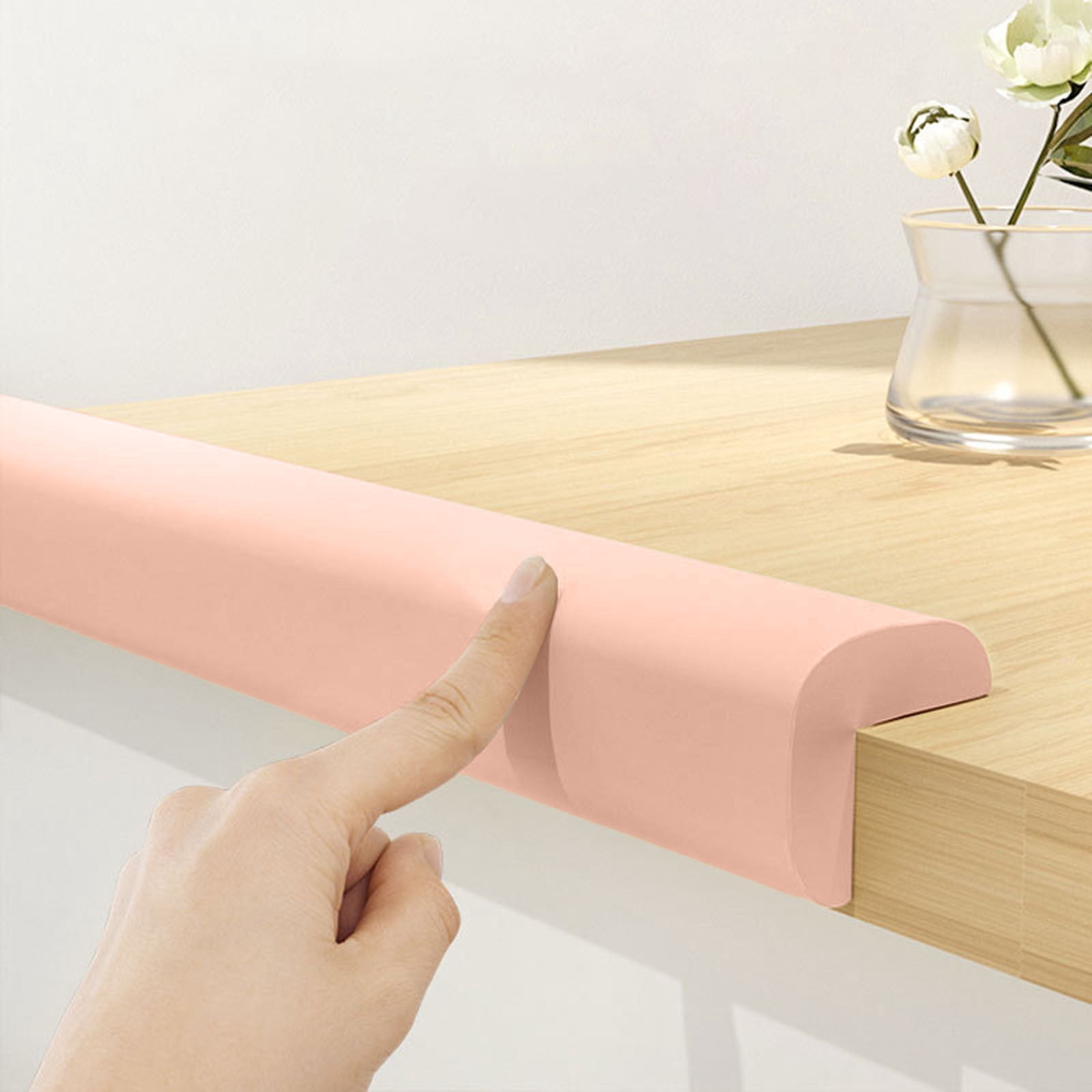 6.56ft (2M) L-Shape Foam Edge Guards - Extra Thick Furniture Corner Protectors for Proofing, Table & Wall Edge Safety Bumper