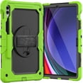 thumbnail image 1 of Funda para Samsung Galaxy Tab S10 Plus 12.4 pulgadas 2024/S9 FE Plus/S9 Plus 2023, funda protectora resistente a prueba de golpes con protector de pantalla, soporte giratorio de 360°, correa de mano, 1 of 9