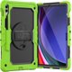 thumbnail image 1 of Funda para Samsung Galaxy Tab S10 Plus 12.4 pulgadas 2024/S9 FE Plus/S9 Plus 2023, funda protectora resistente a prueba de golpes con protector de pantalla, soporte giratorio de 360°, correa de mano, 1 of 9