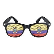 Binpure Football Party Glasses Cutout Flag Print Lightweight Celebration Event Fun Novel Fan Glasses