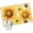 Yellow, variant on Sunflower 2'x6' Runner Rugs for Hallway Kitchen Bedside Non Slip Washable, Yellow Floral Elegant Flowers Pastoral Entryway Rug Runners with Rubber Backing, Long Carpet Runner for Laundry Room