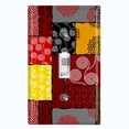 thumbnail image 1 of Metal Light Switch Plate Cover Colorful Safari African Tribal Art Pattern SFR005, 1 of 13