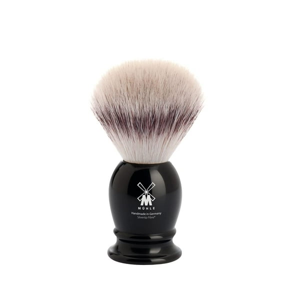 MÜHLE Classic Silvertip Badger Fiber Brush (SMALL) | High-Grade Black Resin Handle | Luxury Shave Accessory for Men