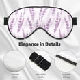 thumbnail image 4 of Xecao Lavender Flowers for Soft Fluffy Sleeping Blindfold, Nap eye cover tailored for the utmost comfort for girls, women, kids, and adults., 4 of 7