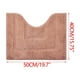 thumbnail image 3 of Yhmxh Alfombrilla de baño en forma de U, alfombrilla gruesa para baño, felpudo absorbente de agua, alfombrilla de secado para pies, alfombra antideslizante para inodoro., 3 of 6