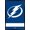 Black Framed Version, variant on NHL Tampa Bay Lightning - Logo 21 Wall Poster with Push Pins, 22.375" x 34"