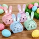 thumbnail image 4 of Caja de regalo de caramelos de Pascua | Bolsas de golosinas con forma de conejo y huevo Papel de cartón multicolor | Cajas de 12 detalles para fiestas navideñas | Diseño de asa mona | Contiene, 4 of 6