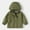 Army Green, variant on Luogg Boys Windbreaker Jacket For Kids Lightweight Hooded Zipper Coat Outdoor Casual School Jacket For Boys Boys Fleece Jacket Size 4-5 Years