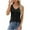 Black, variant on Tumotour Summer Tank Top For Womens Sleeveless Button Up Shirts V-Neck Loose Blouse Tops Work Blouses Tunics Vest With Pocket
