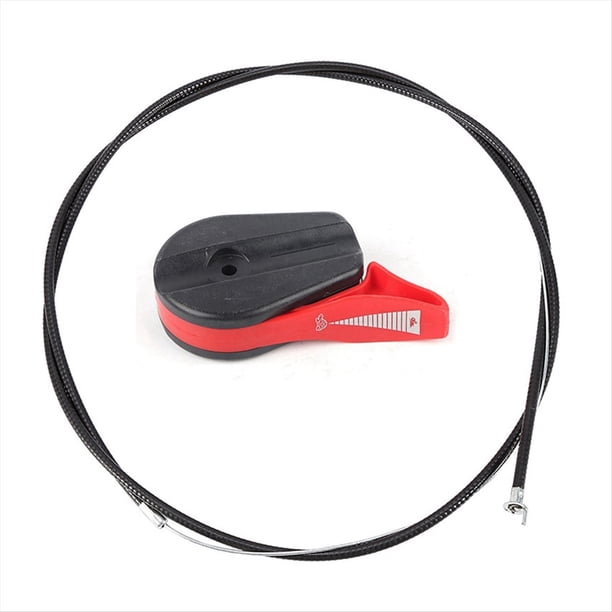 Kit Universal de Cable de Acelerador para Cortacésped de 65 Pulgadas con Manejar de Palanca de Interruptor de Control para Kit de Reparación de Cables de Cortacésped