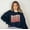 True Navy, variant on Retro Mama Wave | Sweatshirt