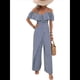 thumbnail image 1 of Plisados A Rayas para Mujer, Elegantes, de Verano, con Tirantes y Pantalones de Pierna , . Azul Marino M, 1 of 7