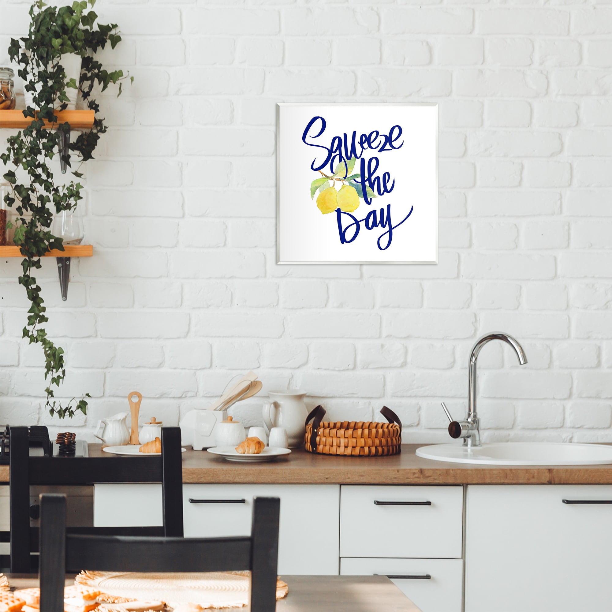 Stupell Industries Cursive Squeeze The Day Wall Plaque Art, design by Lanie Loreth