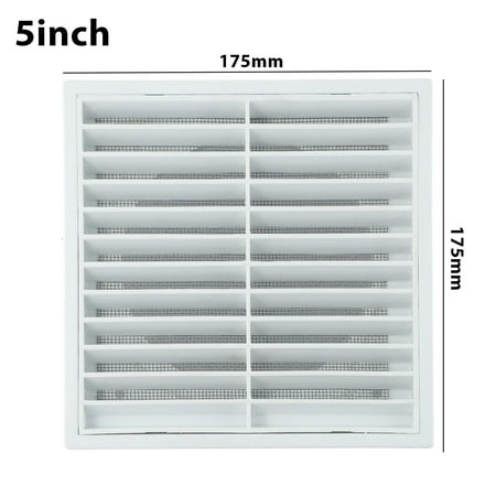 

Plastic Grille Air Outlet Fresh Air Exhaust Outlet Fresh Air Auxiliary Materials 125mm