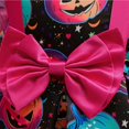 thumbnail image 4 of Vestido de Halloween para niñas, vestido estampado, disfraz de bruja para juego de rol, disfraz de mascarada, 4 of 7