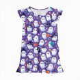 thumbnail image 7 of TOWED22 Halloween Nightdress Toddler Girls Sleepwear Cute Cartoon Ghost Print Dresses Short Sleeve Pajamas Dress, 7 of 7