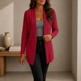thumbnail image 5 of Azrian Women’s Open Front Ribbed Knit Long Cardigan, Casual Long Sleeve Outerwear Sizes S-2XL, 5 of 8