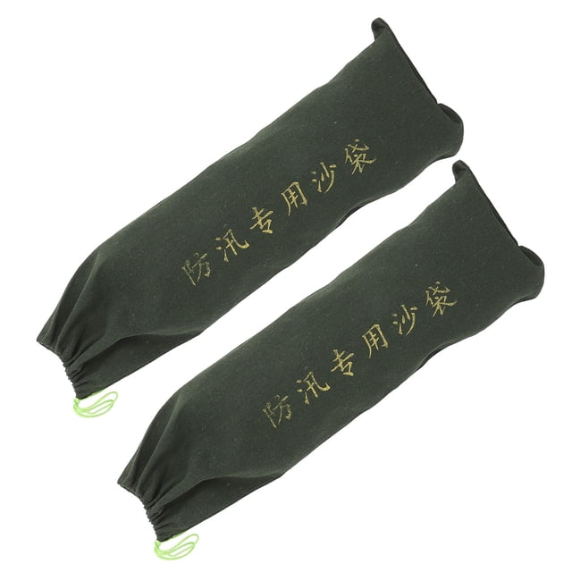LOLIPPYY 2Pcs Garage Door Water Barrier Flood Bag Thickened Canvas Drawstring Design For Homeowners
