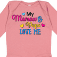 thumbnail image 4 of Inktastic My Mamaw and Papa Love me with Hearts Boys or Girls Long Sleeve Baby Bodysuit, 4 of 5