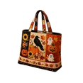 thumbnail image 3 of YYDENG Spooky Quilted Polyester Tote Bag Multi Patterns Lightweight Comfort Hand Strap Spacious Interior Reusable Gym Shopping Travel Handbag For Daily Holiday Outdoor Fitness Use, 3 of 6