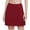 Burgundy, variant on QTBIUQ Girls Athletic Skort Fake Two Piece Skirt High Waist A-Line Solid Color Skirt for Running Tennis Casual Play Outfit