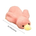 thumbnail image 3 of 25.6-Inch Jumbo Pink Duck Plush Toy - Giant Soft Stuffed Animal with White Hair, Huggable Pillow for Kids Room Decor, Big Gift for All Ages Pink, 3 of 7