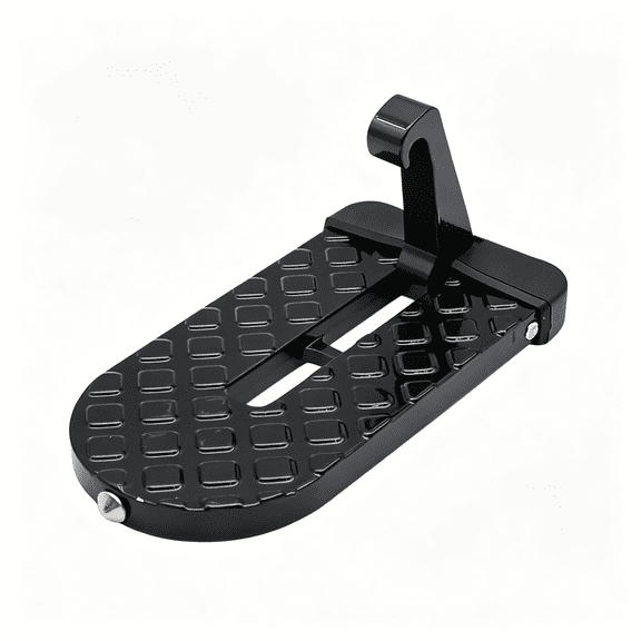 RIONIMA Car Door Step for Easy Roof Access -Multi-Foldable Aluminum Alloy Car Step Hook for Most Cars,Suvs,Trucks-With Glass Breaker-Roof Rack Accessories-Maxload 400 Lbs