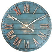 Zentique 36 in. Round Wooden Clock