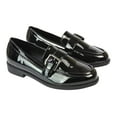 thumbnail image 1 of XY London Womens Kali Patent Chunky Sole Buckle Loafers, 1 of 5