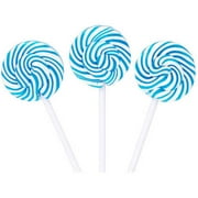 Squiggly Pops Blue Raspberry Petite Swirled Lollipops, 48 count