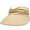 Beige, variant on Sun Hat Women Sun Beach Visor Cap UV Protection with Wide Brim for Sports Beach Golf Hiking