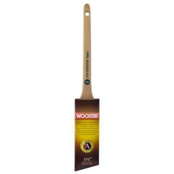 2 PK Wooster Alpha 1.5" Thin Angle Sash Paint Brush Unique Synthetic